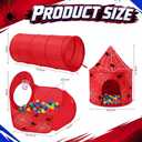 SATINIOR 3 Pcs Spider Play Tent Pit Crawl Ball Tunnel Spider Pop up Tent