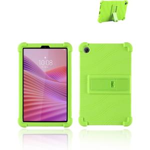 for Lenovo Tab One Android Tablet, 8.7 inch Tablets Case, Soft Silicone Adjustable Stand Cover Lightweight Kids Friendly, Green