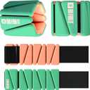 SPORTBIT Wrist and Ankle Weights for Women - Set of 2 (1lb Each) Wearable Ankle & Wrist Weights - Leg & Arm Bands, Silicone Weighted Bracelets for Workout, Walking, Running, Yoga, Pilates (Green)