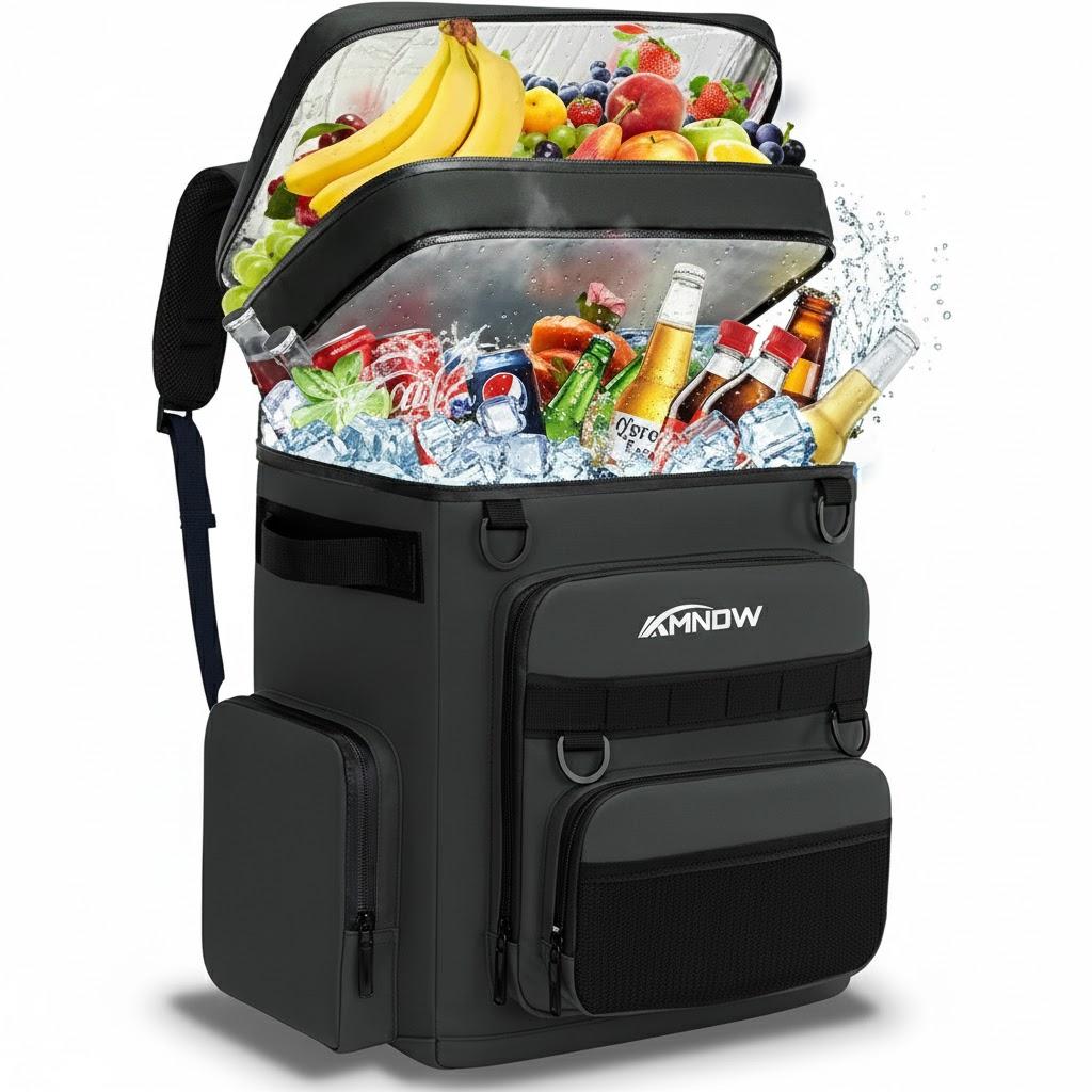 Backpack Cooler Insulated Leak Proof for Men Women 50 Cans Soft Cooler Backpack Insulated Waterproof Large Capacity Coolers Bag Portable for Lunch Camping Travel Picnic Hiking