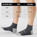 CS CELERSPORT 5 Pairs Ankle Compression Socks for Men and Women Running Athletic Socks, Grey (5 Pairs), Large/X-Large