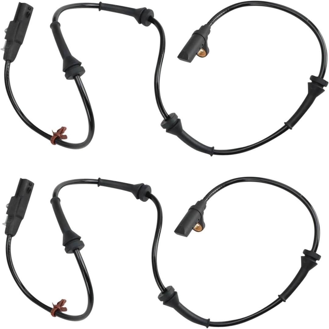 TRQ Rear ABS Wheel Speed Sensor Set Compatible with 2014-2020 Nissan Rogue 2014 Rogue Select