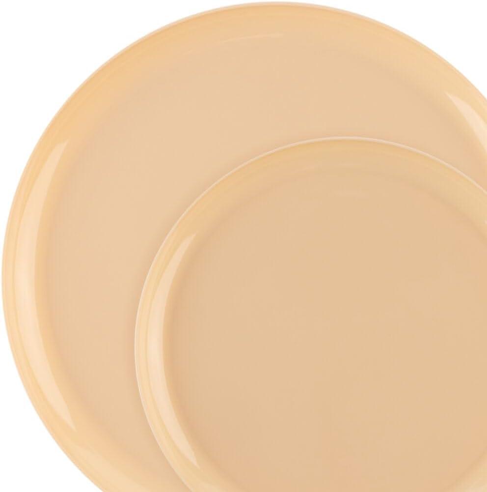 Edge Beige Plates 10.6" Case of 120 (12 packs x 10)