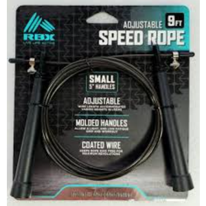 RBX Adjustable Speed Rope Small 5" Handles