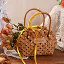 Double Face Yellow Satin Ribbon 1/4 Inch X 50 Yards Polyester Yellow Ribbons for Gift Wrapping Fabric Ribbon for Crafts Flower Bouquet Sewing Arts Wedding Party Decoration