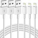 iPhone Fast Charging Cable [Apple MFi Certified] 3-Pack 6FT USB-A to Lightning Cable iPhone Charger Cord Compatible with iPhone 14 13 12 11 Pro Max XR XS X 8 7 6 Plus SE iPad and More 6FT