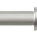 Kenney KN55970 Davenport Ball End Petite Caf Decorative Window Curtain Rod, 28-48" Adjustable Length, Brushed Nickel Finish, 1/2" Diameter Steel Tube