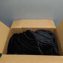 KKJIAF Black Stretch Velvet Fabric 60 Inch Wide, 5 Yard Soft Stretchy Fabric for Sewing Clothes, Apparel, Costume, Crafts - 90% Polyester 10% Spandex