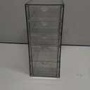 5-Drawer Clear Plastic Hair Accessories Organizer Box, Large Capacity Hair Organizer Storage for Bathroom, Dresser, Office, and Closet