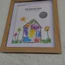 Americanflat Kids Artwork Frame Changeable (Dark Oak) - Magnetic Door Holds 100 Art Pieces - 8.5x11 Letter Size Display with Mat or 10x12.5 Without Mat - My Mini Masterpiece