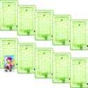 Civaner 10 Pieces Puzzle Box Money Maze Gift Holder Plastic Puzzle Card Holder Intellectual Pinball Machine Game Fun Birthday Christmas Party Favors for Adults (Green)