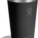 Hydro Flask All Around Tumbler Press-In Lid, Insulated Travel Mug, Stainless Steel Coffee Cup 16 Oz Tonal Black