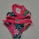 Hurley Girl's Bikini 2-Piece Swim Suit (Black/Pink), Size S (8-10YRS)