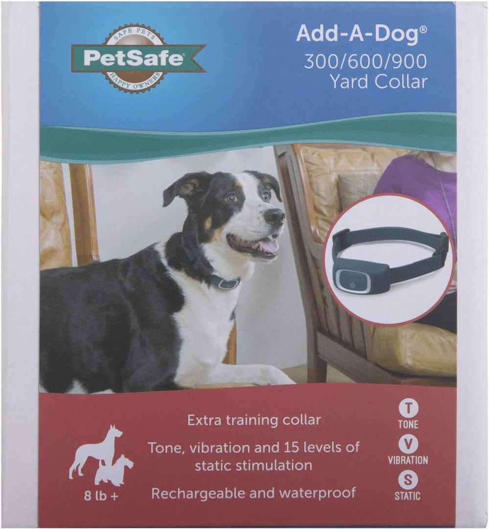 PetSafe Add-A-Dog Remote Training Collar  Perfect for Small, Medium and Large Dogs  Choose from Tone, Vibration, or 15 Levels of Static Stimulation  Waterproof and Durable  Rechargeable PetSafe Add-A-Dog Remote Training Collar  Perfect for Small, Medium and Large Dogs  Choose from Tone, Vibration, or 15 Levels of Static Stimulation  Waterproof and Durable  Rechargeable