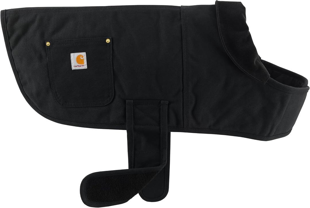 Carhartt Firm Duck Insulated Dog Chore Coat, Durable Weather Resistant Jacket for Cold and Windy Conditions, Black, X-Large