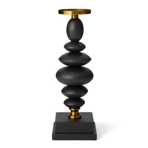 FOLKOR LIFE Matte Black Taper Candle Holder for Table Decor, Pillar Candle Sticks Holder for Festive Centerpieces for Table, Dinning Room, Party Decor, Housewarming Gift