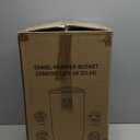 Keenray Large Towel Warmer Bucket, Luxury Towel Warmer for Bathroom, LCD Screen for Time and Temperature, Delay Time Up to 24 Hours, Fits 3 Large Towels, Blankets, Bathrobes, PJ's, Gift for Him & Her (Creamy White)