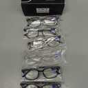 NOVIVON 6 Pack Reading Glasses for Women, Reading glasses men, Blue Light Blocking Readers, Computer eye glasses, +1.5