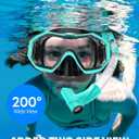 Bairuifu Kids Swim Goggles Snorkel Mask, Latest 3-Window Lens Wide Vision, Crystal Clear, Swimming Goggles Soft Nose Cover