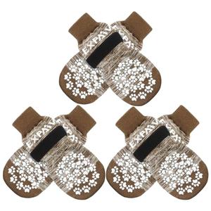 EXPAWLORER 6PCS Anti-Slip Dog Socks to Prevent Licking Paws,Dog Shoes for Hot Pavement,Best Paw Protector Traction Control on Hardwood Floor,Dog Booties for Puppy Small Senior Dogs