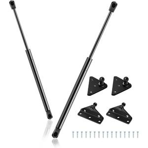 Qty (2) SPD-GSNI-5300-80 C16-08053 SL34-80-1 20in 80lb/356N Universal Gas Strut Spring with Mounting Bracket, ML34-80 Shock Lift Support for RV Compartment Door Tanning Bed Boat Hatch Parts