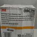 3M Soft Edge Foam Masking Tape 06298, Professional Grade, Quick and Effective Seal, Flexible, Adjustable, 21 mm x 49 m