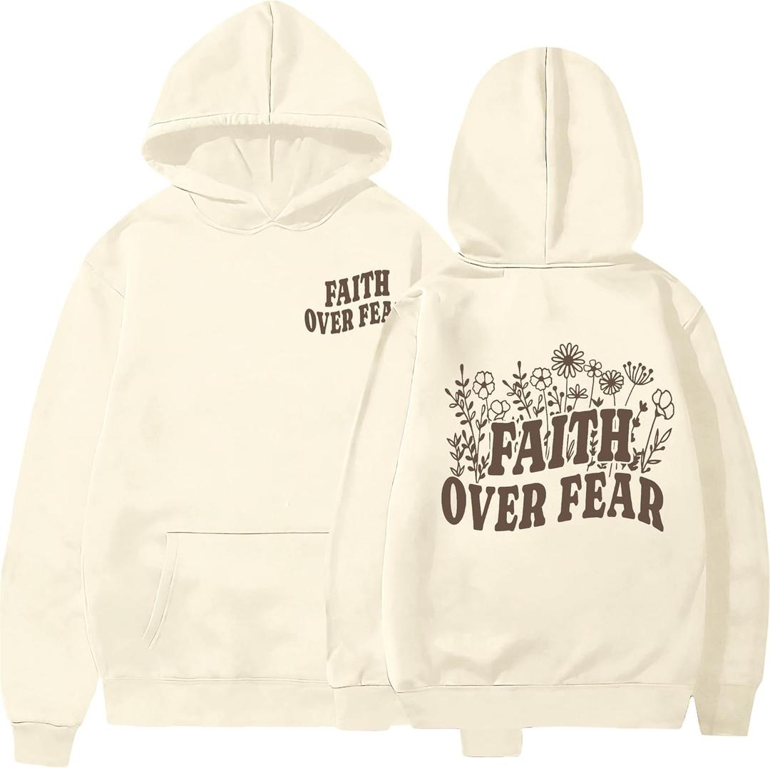 MAXIMGR Christian Sweatshirts for Women God Is Good Hoodies Oversized Jesus Religious Sweater Bible Verse Pullover Tops (XXL)