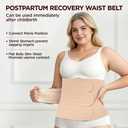 Lit-Pack Belly Abdomen Pelvis Postpartum Belt Body Recovery Belly Slim After Childbirth Belt Girdle Belly Binder (pink, Medium)