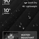 Women's Capri Pants Wide Leg Quick Dry Hiking Capris Water Resistant UPF50 Lightweight Loose Travel Black M (Black, M)