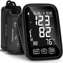 Blood Pressure Machine for Home Use - 9"-17" M/L & 13"-21" XL Cuffs, 2 Size Cuffs Medium/Large and Extra Large, Accurate Digital Automatic Upper Arm BP Monitor, Large Backlit Display, 2-User Mode