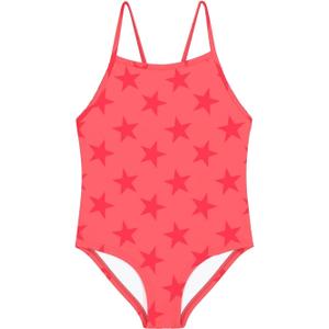 weVSwe Baby Girl Swimsuit One Piece Swimsuit Cute Toddler Girls Sleeveless Bikini Kids (3-4T, Orange Star)