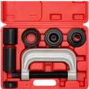 Ball Joint Removal Tool Kit,10PC Ball Joint Press Kit for Most 2WD 4WD Cars and Light Trucks(Red)