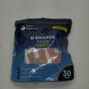 Mars Wellness U-Shaped Callus Pads for Feet, 1/4" Thick, Flesh Colored, Pack of 30 with Adhesive Backing - Callus Remover for Feet, Callus Cushions