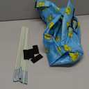 Elevated Dog Bed Waterproof Canopy Replacement Cover with UV Protection - Outdoor Camping Shade Tent for 51x31 Inch Pet Beds, Includes 12 Support Rods & 4 Hook Points (Duck)