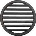 Cast Iron Bottom Fire Grate - 9 Inch Round BBQ Grill Grate Replacement, High Heat Charcoal Plate Bottom Grate Grill Parts, Fireplace Grate for Fire Pit Project BBQ Accessories Parts