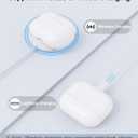 Wireless Charging Case Compatible with AirPods 3rd Generation, Case Replacement for AirPods 3, Bluetooth Pairing Sync Button, Includes Gray Microfiber Cleaning Cloth, Earbuds Not Included