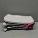 SereneLife Baby Seat Booster -Space Saver Toddler Booster Seat - Portable Pop and open Sit Folding Booster Feeding Chair - Safety Belt/Food Tray/Travel Bag - SereneLife (Pink)