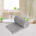 PiccoCasa Hand Towels 2-Pack 100% Cotton Ring Spun Highly Absorbent Soft Luxury Hotel & Spa Quality Hand Towel for Bathroom 13 x 29 Inches, Light Gray