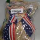 2 Pcs 4th of July Decor Bow for Wreath,Red White Blue Stripe Stars and Burlap Tree Topper Bows for Patriotic,Independence Day,Memorial Day,Veteran's Day,Outdoor Decorations