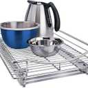 Pull Out Cabinet Organizer, Slide Out Drawers for Kitchen Cabinets - Sliding Pull-Out Pantry Shelves – Home Shelf Organizers 14"x21"x2.36" - Chrome