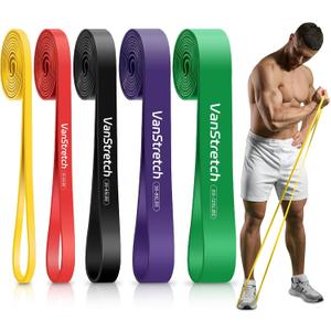 Resistance Bands for Working Out,5-Level Elastic Pull Up Assistance Bands Set for Men & Women,Exercise Bands for Home Workouts,Fitness,Training & Physical Therapy