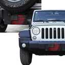 3 x Front License Plate Cover Car Decor Accessory Aluminum Metal Rust-Proof US Car Plate Novelty Vanity Tag Cover with 4 Holes for Men Women 6 * 12 in - Black Red American Flag