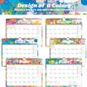 2 x 2026 Calendar, 2026 Wall Calendar, 18 Month Wall Calendar 2026-2027, January 2026 to June 2027 Calendar with Twin-Wire Binding, Hanging Hook and Julian Dates, 11" X 8.5" (Colorful)