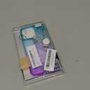 NGB Designed for iPhone 15 Pro-Max Case, Aqua/Purple | Glitter Liquid Sparkle Cute Cover for Women Girls Kids | with Tempered Glass Screen Protector & Ring Holder & Wrist Strap