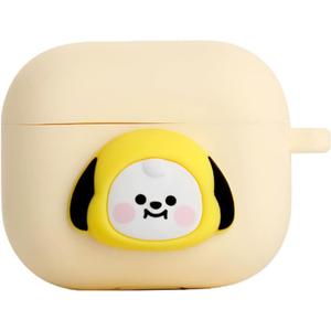 BT21 Case Compatible with Apple AirPods 3rd Gen, Pastel Silicon Case with Wireless Charging [Official Merchandise] [7FLAVORS] (CHIMMY)