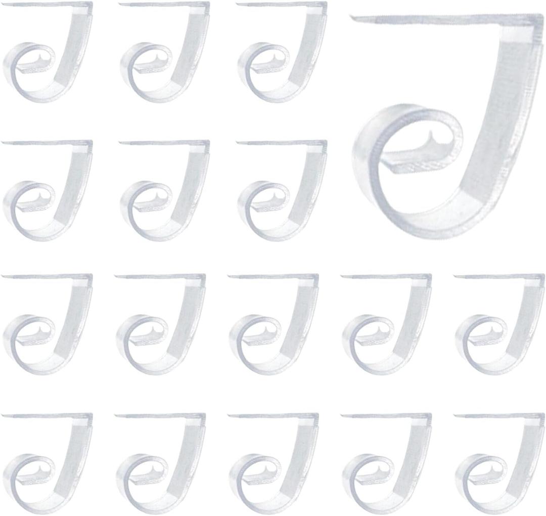 50 Pieces Table Skirt Clips Plastic Tablecloth Clips for Outdoor Party Indoor Outdoor Events 0.8-1.2"