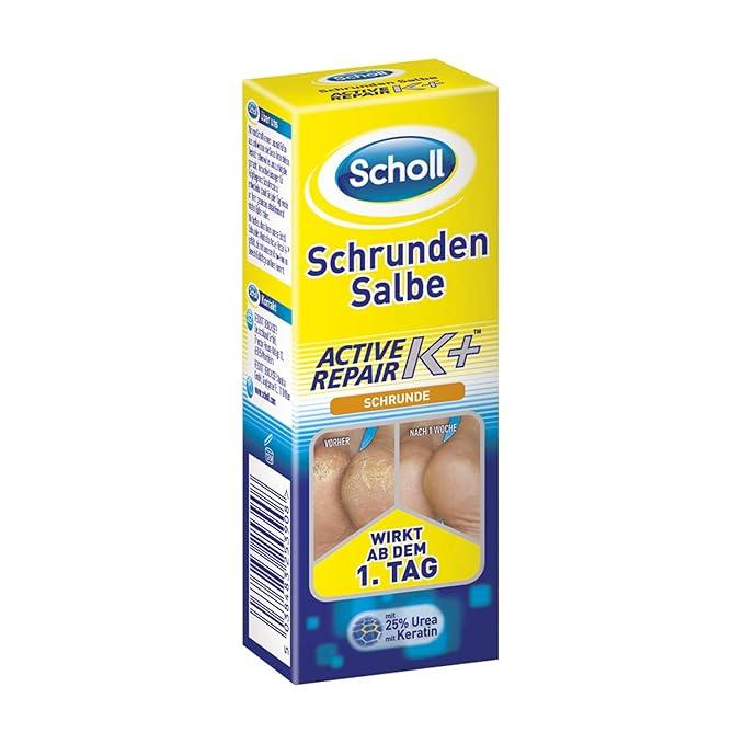 Scholl Reconstitutive Cream For Cracked Heels Active Repair K+ 60Ml