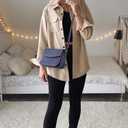 Shoulder Crossbody Purse - Trendy Canvas Women's Shoulder Handbags with Adjustable Strap
