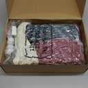 Cindeer 12 Pack 18 Inches Large Knitted Christmas Stockings Burgundy White Green Xmas Stockings with Holders Cute Vintage Christmas Stockings for Christmas Tree Family Holiday Season Xmas Decor