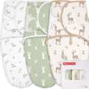GLLQUEN BABY Girl Swaddles 0-3 Months - 3 Pack Baby Swaddles Sack for Newborn, Infant Sleep Sack, Easy Swaddling Wrap, Christmas Forest Carol, Nursery Swaddle Blankets Essentials